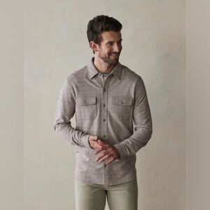 The Normal Brand NWT Textured Knit Shirt in OxBlood